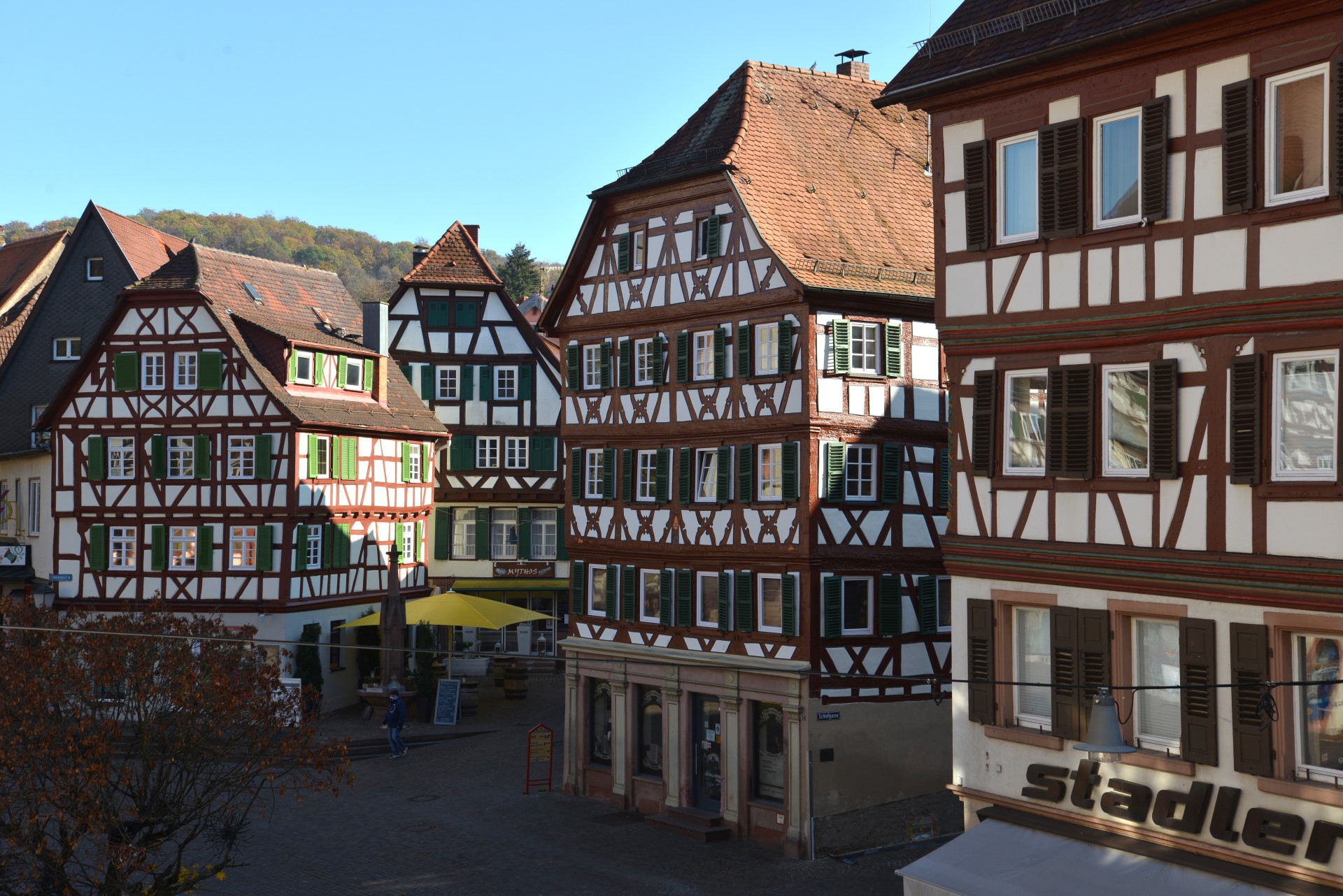 Fachwerk-Ensemble in Mosbach. Photo Credit: Cornelia Lohs Fachwerk-Ensemble in Mosbach. Photo Credit: Cornelia Lohs