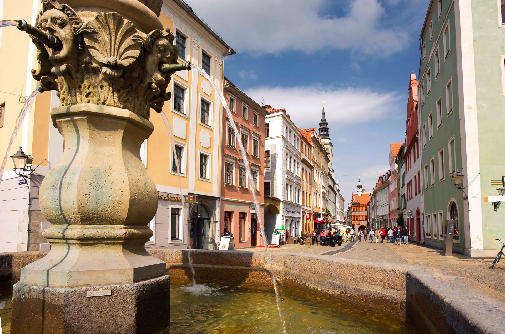 Blick vom Görlitzer Obermarkt in die Brüderstraße. Photo Credit: TMGS | Fouad Vollmer 