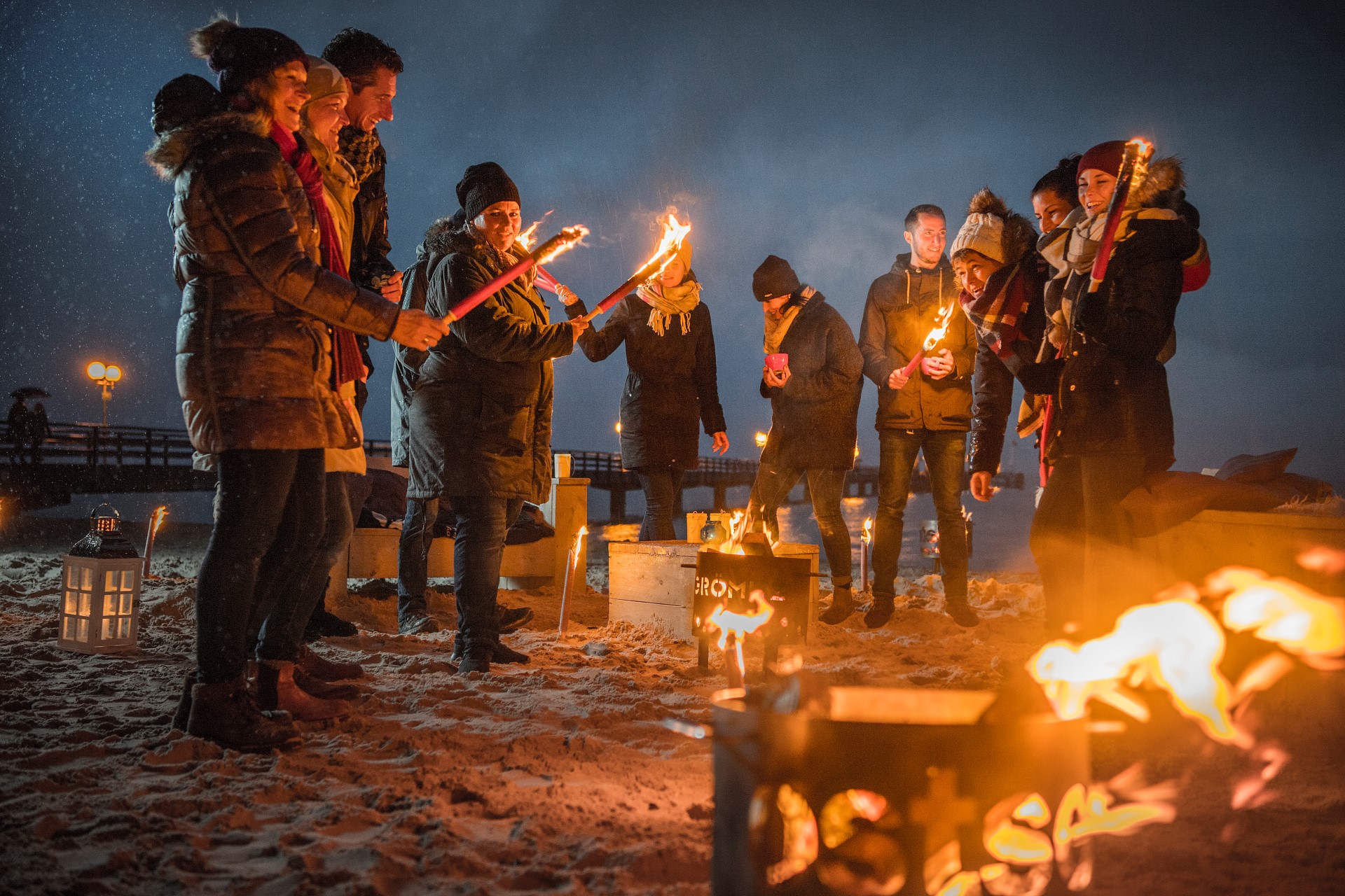 Lichtermeer in Grömitz. Photo Credit: Franke Lichtermeer in Grömitz. Photo Credit: Franke