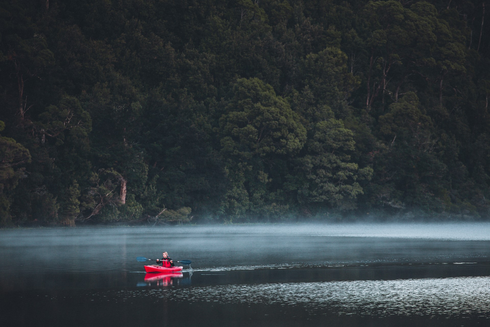 Kajaken auf dem Pieman River. Photo Credit: Off the Path