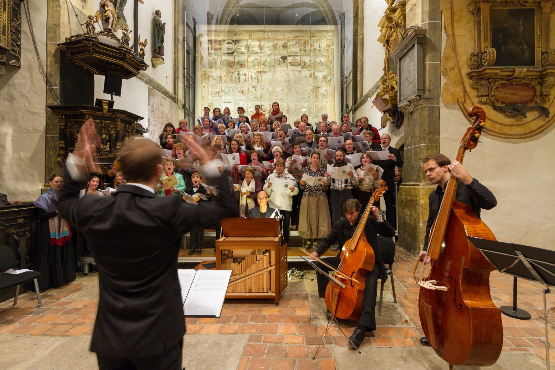 Konzert am großen Fastentuch. Foto: Thomas Glaubitz