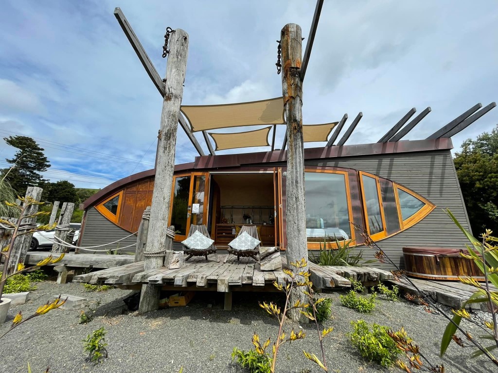 Das Iona Tiny House in Whanganui auf der Nordinsel. Photo Credit: Bridget Williams