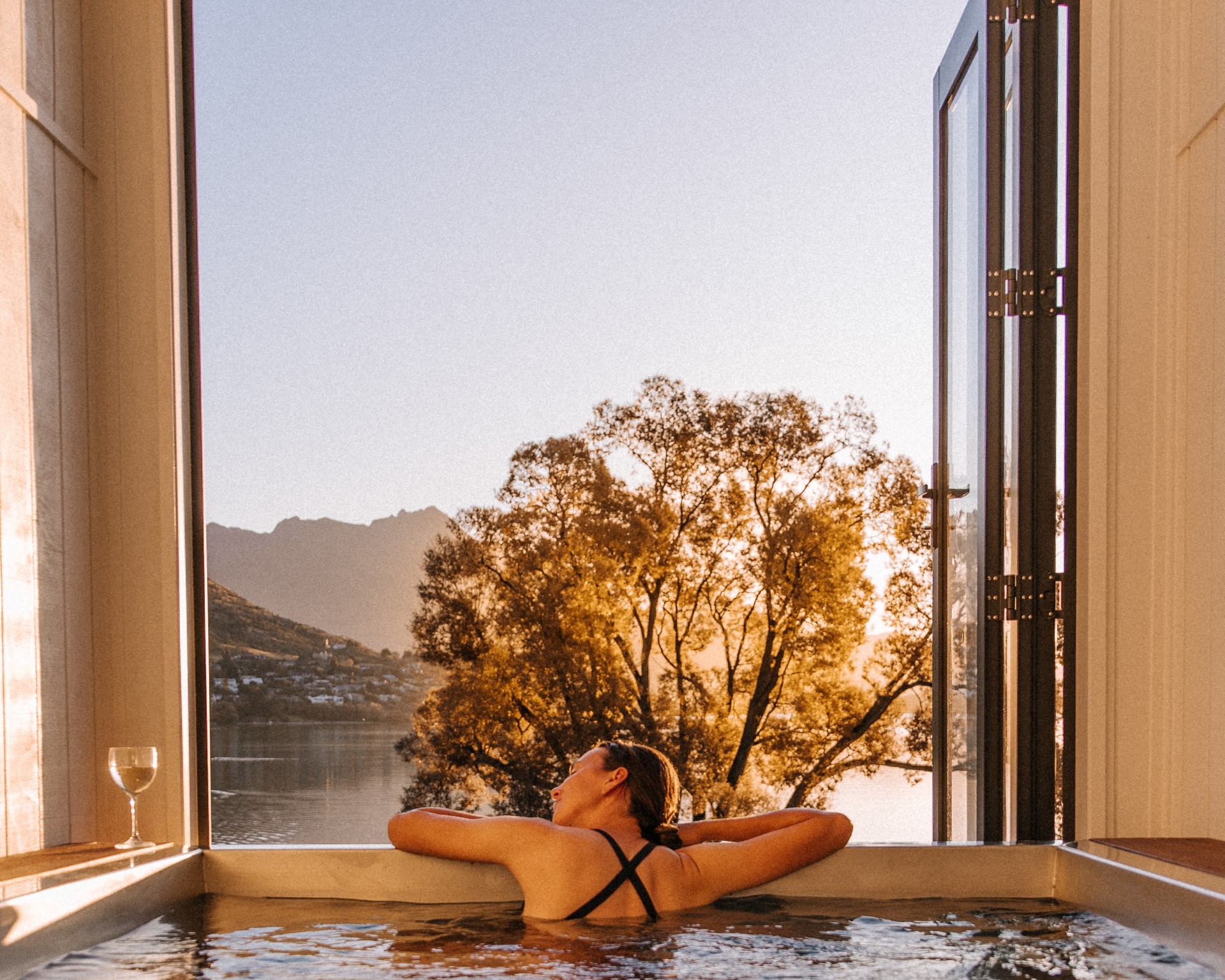 Hot Tub im Driftaway Holiday Park. Foto: Tourism New Zealand