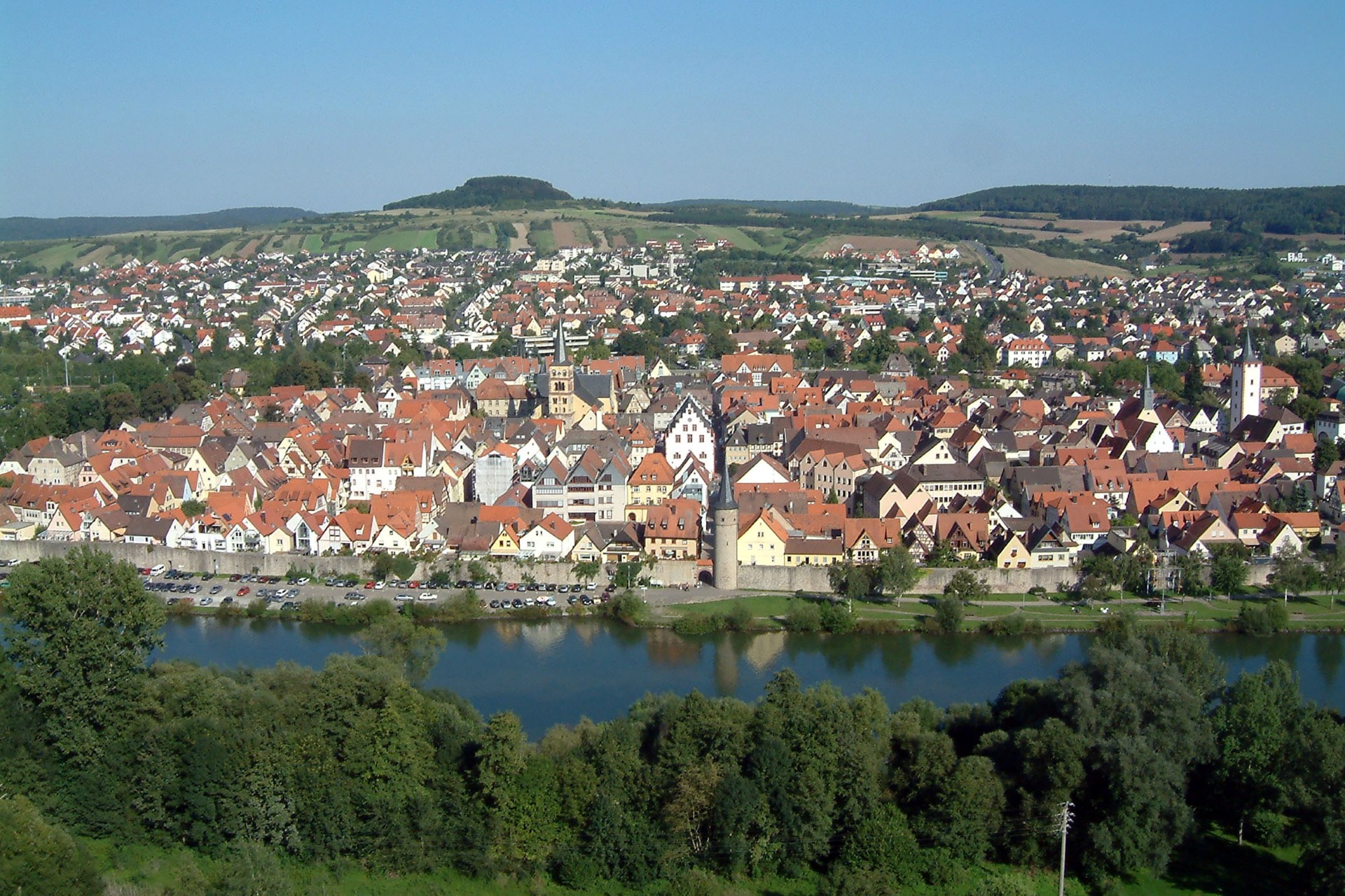 Panoramablick auf Karlstadt am Main. Foto: djd | Stadt Karlstadt