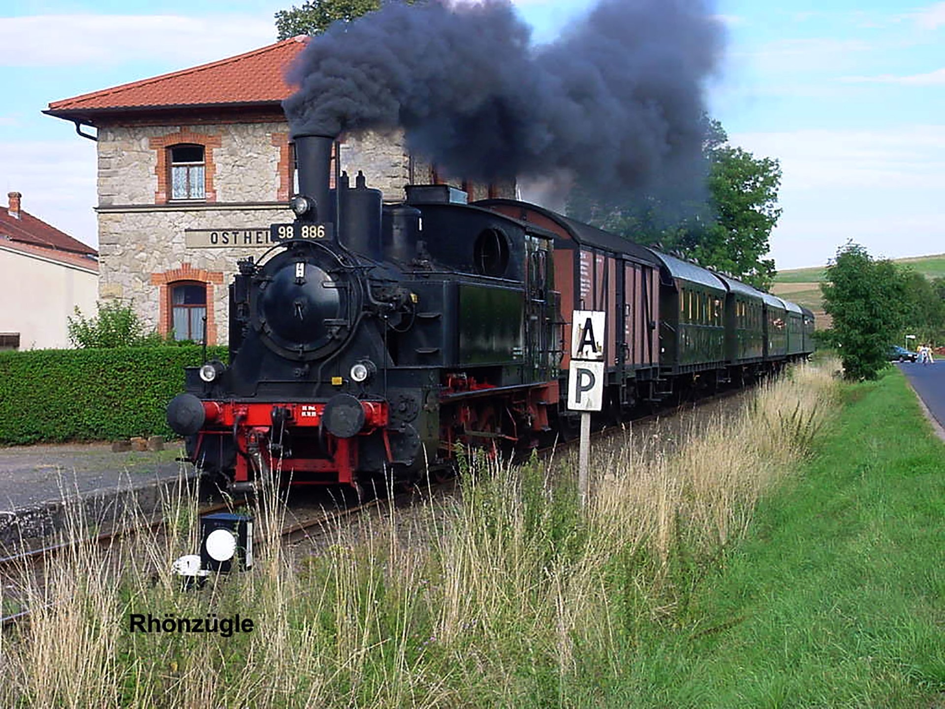 Bei einer Fahrt mit der Museumsbahn Bei einer Fahrt mit der Museumsbahn