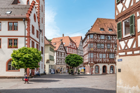 Mosbach im Odenwald: Fachwerk so weit das Auge reicht