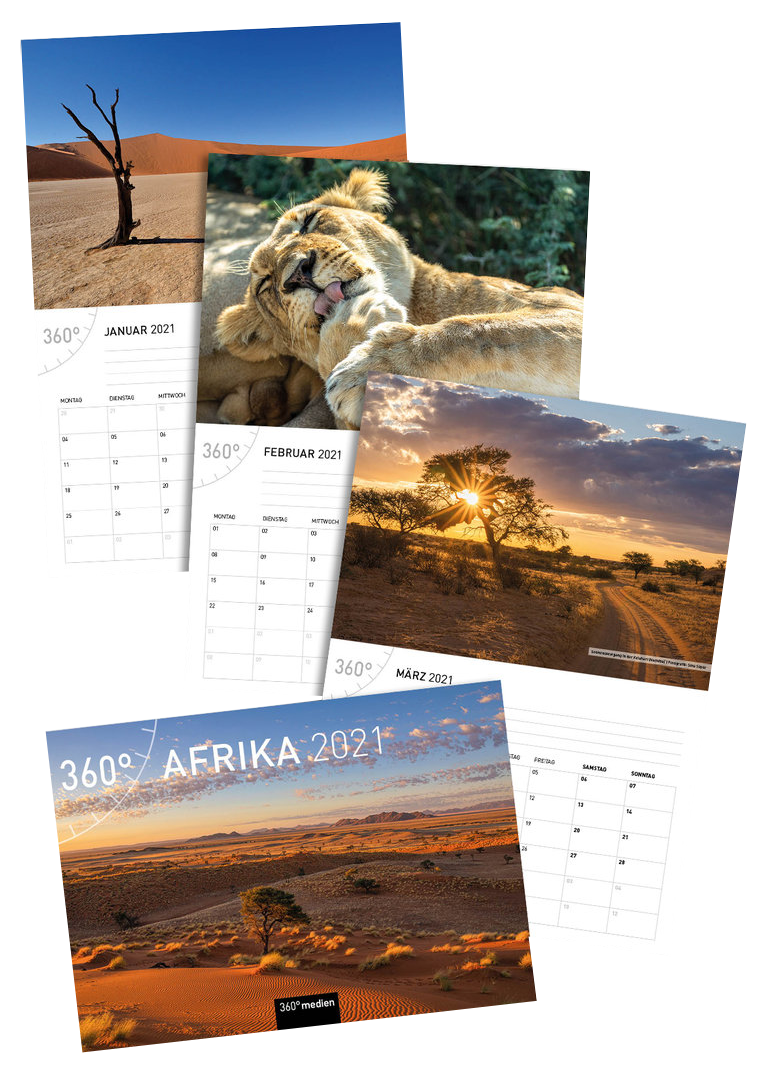 360° Afrika Klappkalender 2021    