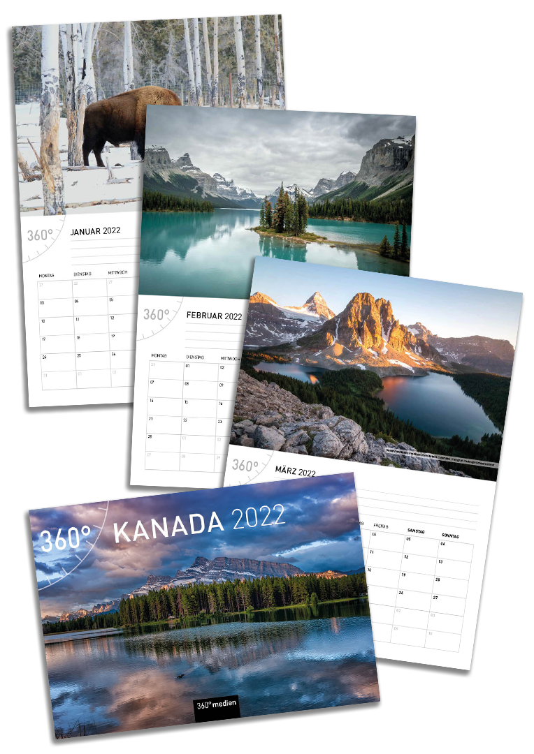 360° Kanada Klappkalender 2022